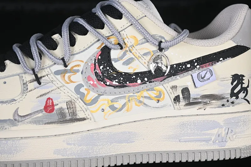 All categories Nk Air Force 1 Air Force series Nk Air Force 1 Low Air Force low top Nike Air Force 1'07 Low "Unbridled Steed" Hand-painted graffiti Unbridled Air Force One low-top casual sneakers FB1839-313